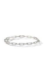 David Yurman 18kt white gold Stax diamond chain link bracelet - Argent