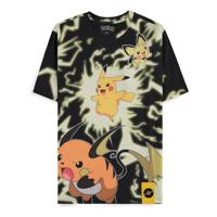 Pokémon T-Shirt Mirage AOP Pikachu Lightning Size L - thumbnail