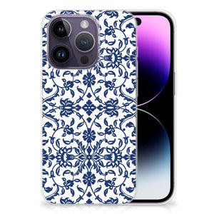 Apple iPhone 14 Pro TPU Case Flower Blue