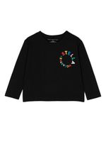 Stella McCartney Kids t-shirt longues manches à logo imprimé - Noir - thumbnail