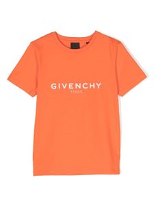 Givenchy Kids t-shirt en coton biologique à logo imprimé - Orange