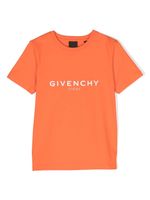 Givenchy Kids t-shirt en coton biologique à logo imprimé - Orange