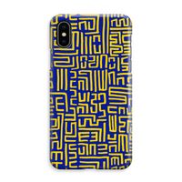 Majorelle Blue Print: iPhone XS Max Volledig Geprint Hoesje - thumbnail