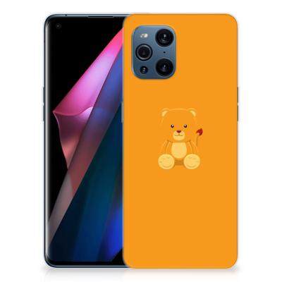 OPPO Find X3 | X3 Pro Telefoonhoesje met Naam Baby Beer OPPO Find X3 | X3 Pro Telefoonhoesje met Naam Baby Beer