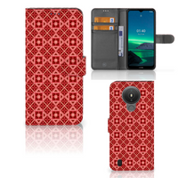 Nokia 1.4 Telefoon Hoesje Batik Rood