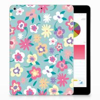 Apple iPad 9.7 2018 | 2017 Siliconen Hoesje Flower Power