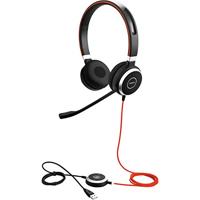 Jabra Evolve 40 UC Stereo Headset – Unified Communications Headphones for VoIP Softphone with Passive Noise Cancellation – 3.5mm Jack only – Black