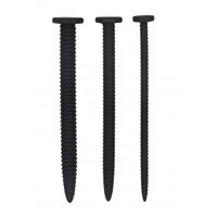 Silicone Screw Plug Set - Urethral Sounding - Black - thumbnail