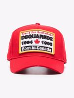 DSQUARED2 casquette Born in Canada - Rouge - thumbnail