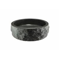 Waskom Opbouw Wiesbaden Rond 40x12cm Hamerslag Hardstenen