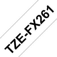 Brother TZe-FX261 Labeltape flexibel Tapekleur: Wit Tekstkleur: Zwart 36 mm 8 m - thumbnail