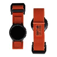 URBAN ARMOR GEAR Active Strap Samsung Galaxy Watch6 44/40mm, Watch6 Classic 47/43mm, Watch5 Pro 45mm, Watch4 44/40mm, Watch4 Classic 46/42mm (vervangingsbandje van nylon) roest (bruin)