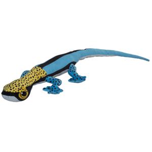 Nature Planet Knuffeldier Gekko Hagedis - pluche stof - premium knuffels - blauw/geel - 112 cm