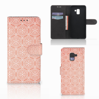 Samsung Galaxy A8 Plus (2018) Telefoon Hoesje Pattern Orange