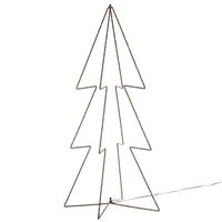 Verlichte figuren 3D kerstbomen / lichtbomen 91 cm voor buiten