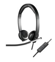 Logitech H650e Headset Bedraad Hoofdband Kantoor/callcenter USB Type-A Zwart, Zilver
