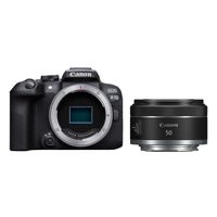 Canon EOS R10 systeemcamera Zwart + RF 50mm f/1.8 STM - thumbnail