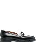 Claudie Pierlot mocassins bicolores en cuir - Noir