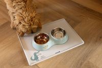 Beeztees Puppy Placemat Humy hondenvoerbak silicone grijs - thumbnail