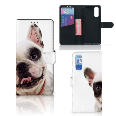 OPPO Find X2 Telefoonhoesje met Pasjes Franse Bulldog OPPO Find X2 Telefoonhoesje met Pasjes Franse Bulldog