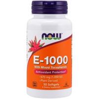 Vitamine E 1000 IU Now Foods 50softgels