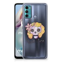 Silicone Back Case Motorola Moto G60 Boho Skull