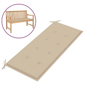 Tuinbankkussen 120x50x3 cm oxford stof beige