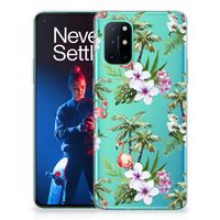 OnePlus 8T TPU Hoesje Flamingo Palms - thumbnail