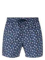 Canali sailing-boat print swim shorts - Bleu