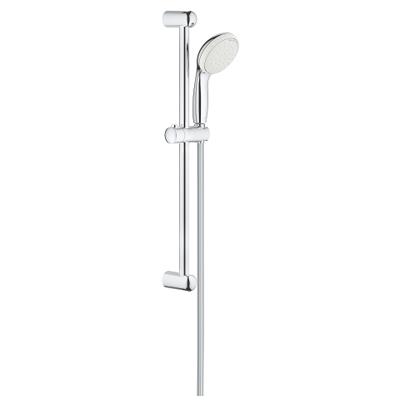 GROHE New Tempesta glijstangset met handdouche met 2 straalsoorten 5.7L/min. 60cm met doucheslang 175cm chroom/wit 2759810E GROHE New Tempesta glijstangset met handdouche met 2 straalsoorten 5.7L/min. 60cm met doucheslang 175cm chroom/wit 2759810E