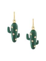 Eshvi boucles d'oreilles à breloques - Vert - thumbnail