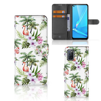 OPPO A72 | OPPO A52 Telefoonhoesje met Pasjes Flamingo Palms