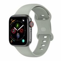 Siliconen sportbandje - Grijs - Maat: M/L - Geschikt voor Apple Watch 38mm / 40mm / 41mm