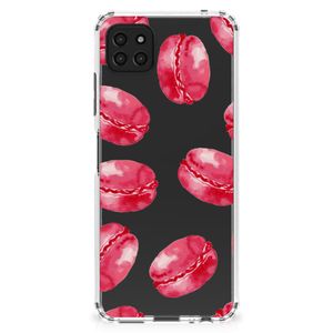 Samsung Galaxy A22 5G Beschermhoes Pink Macarons