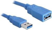 DELOCK Kabel USB 3.0 verlenging, A/A 2m St/Bu