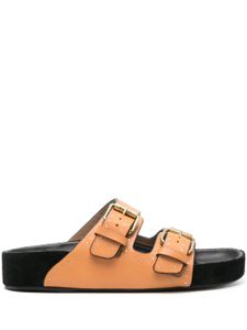 ISABEL MARANT sandales en cuir Lennyo - Orange