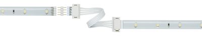 Paulmann 70918 Connectorset 60 W (max) Kabellengte: 10.00 cm 12 V Kunststof (l x b x h) 100 x 16 x 7 mm 2 stuk(s)
