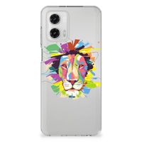 Motorola Moto G73 Telefoonhoesje met Naam Lion Color