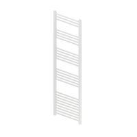 Designradiator BWS Vertico Multirail 160x50 cm Wit Zij-Onderaansluiting