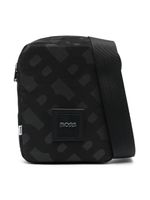 BOSS Kidswear sac à bandoulière à motif monogrammé - Noir