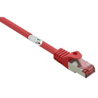 Renkforce RF-5372562 RJ45 Netwerkkabel, patchkabel CAT 6 S/FTP 0.25 m Rood Snagless, Vergulde steekcontacten, Vlambestendig 1 stuk(s)