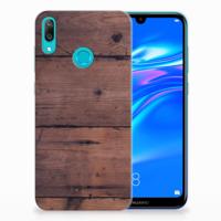 Huawei Y7 2019 Bumper Hoesje Old Wood