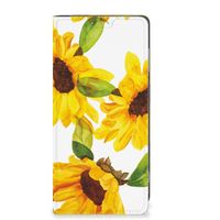 Smart Cover voor Motorola Moto G13 | G23 Zonnebloemen