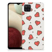 Samsung Galaxy A12 TPU bumper Hearts - thumbnail