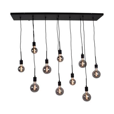 Urban Interiors Hanglamp Bulby 10-lamps - Zwart Urban Interiors Hanglamp Bulby 10-lamps - Zwart