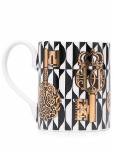 Fornasetti tasse Chiavi imprimée - Noir