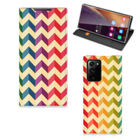 Samsung Galaxy Note 20 Ultra Hoesje met Magneet Zigzag Multi Color