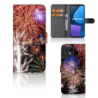 Fairphone 5 Wallet Case met Pasjes Vuurwerk