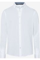 Brax Modern Fit Jersey shirt wit, Effen - thumbnail