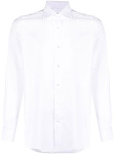 Zegna chemise à boutonnière - Blanc